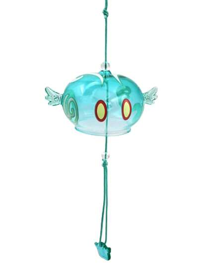bandai 1 قطعة جرس الرياح الحالمة المنعشة، بتصميم زجاجي فريد باللون الأخضر الحيوي ،صوت جميل، مناسب لديكور المنزل أو كهدية، يجلب السكينة والطاقة الإيجابية، ويضيف جوًا شعريًا وناعمًا، يملأ كل زاوية إيقاع الطبيعة! ديكور الغرفة ديكورات المنزل الصيفية شاطئ