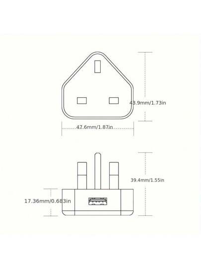 شاحن حائطي USB 5 فولت 1 أمبير، 1 قطعة مهايئ شحن USB ،شاحن سفر قابس طاقة للشحن لهواتف ،أجهزة iPad ،تابلت ،Kindle وغير ذلك