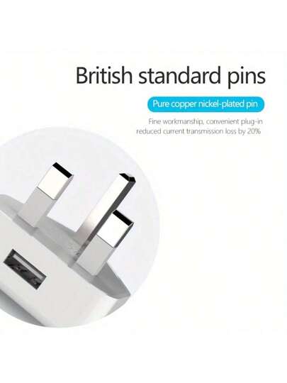 شاحن حائطي USB 5 فولت 1 أمبير، 1 قطعة مهايئ شحن USB ،شاحن سفر قابس طاقة للشحن لهواتف ،أجهزة iPad ،تابلت ،Kindle وغير ذلك