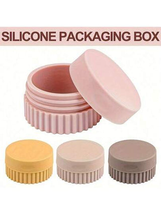 حاوية سفر سيليكون قطعة واحدة: مانع للتسرب، قابل لإعادة الاستخدام، وكاملة لتخزين كريم اليدين، كريم الجسم، والمجوهرات