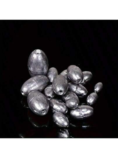 أشكال مختلفة من الثقالات المجوفة على شكل زيتون -سبائك حديد ورصاص لصيد السمك، مناسبة لصيد البحر، التحميل على مسافة طويلة وتثبيت الصنارة - باستثناء المغنيسيوم/حجر دودة الدم، توصية ممتازة كهدية، لإجازة، أنشطة خارجية