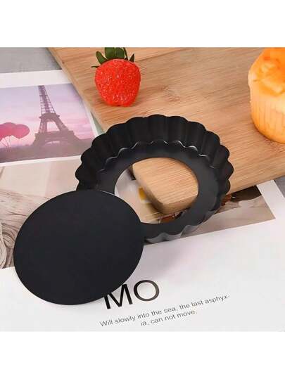 صينية فطيرة صغيرة مع قاع قابل للفصل، صينية فطيرة لاصقة من الكربون الصلب، أدوات الخبز، أدوات المطبخ، اكسسوارات المطبخ، مستلزمات منزلية