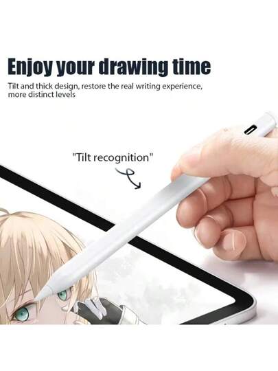 قلم متوافق مع قلم ابل، يعمل ببطارية ليثيوم قابلة لإعادة الشحن، يتضمن مكونات إلكترونية - متوافق مع iPad 2022 2021 2020 2019 2018 Pro Air Mini - قلم كتابة يدوي متوافق مع iPad Air 2