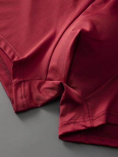 HIALEGION 4 قطع ملابس داخلية رجالية بخصر مزين بشعارات ، صلبة اللون ، مرنة للغاية ، بطراز رياضي وعادي ، شورت كاحل مريح