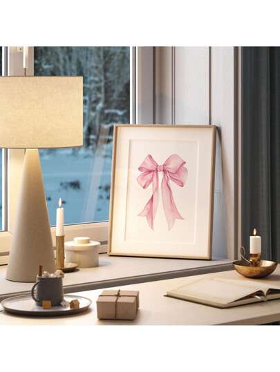 1 قطعة صورة جدارية عقدة الفراشة زهري، طباعة على قماش كانفاس لجمالية الستينات، ملصق شريط ذو طراز قديم للزخرفة في غرفة النوم أو غرفة المعيشة أو غرفة الفتيات بدون إطار