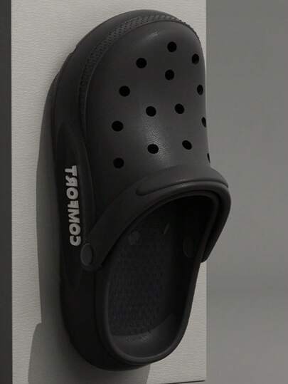 صندل مريح بسيط مثقوب للارتداء من دون ربط، امتصاص الصدمات، مقاوم للانزلاق، هادئ، متعدد الاستخدامات للداخل/الخارج/الشاطئ، خفيف الوزن وقابل للتهوية للرجال والنساء لجميع المواسم