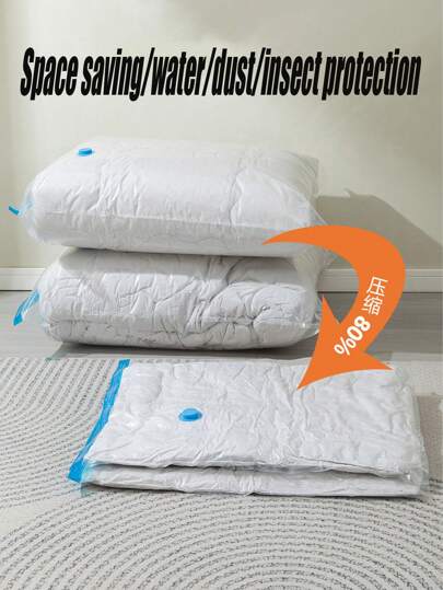 11 قطعة/طقم يشمل 10 أكياس تخزين شفافة للضغط والتفريغ بالشفط و1 مضخة يد، أكياس تخزين محكمة السد للملابس والأغطية والوسائد والألعاب الناعمة والبطانيات، مواد المطبخ والأوشحة والأحذية، ملحقات السفر، موفرة للمساحة، ضد الغبار ومناسبة للفرز والنقل المنزلي