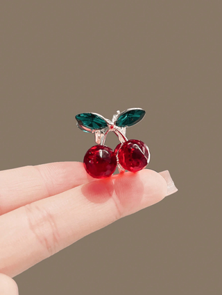 10 قطع/4 قطع/2 قطع /1 قطع شعر سن صغير بتصميم الكرز ، مشبك شعر صغير ، اكسسوار شعر رقيق، مشبك شعر المنتفخ ، هدايا حفلات عيد الحب