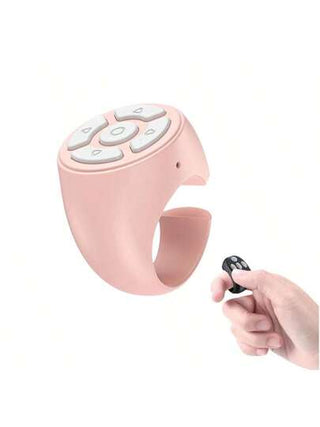 حلقة تمرير متوافقة مع iPhone - حلقة تمرير لاسلكية متوافقة مع Rednote وTikTk، تمرير صفحات بالبلوتوث ل- iPad وKindle، وحدة تحكم عن بعد لغالق الكاميرا والموسيقى، حلقة تمرير متوافقة مع نظام أندرويد