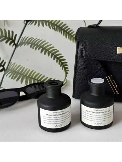 5 قطع (قارورة من الموزع + 4 عيدان متطايرة) عطر العلاج ال- "لا نارى"، ديكور غرفة النوم، للاستخدام الداخلي، عطر طويل الأمد، زيوت أساسية، زهور، غرفة النوم، الحمام ، معطر هواء، موزع زيت عطري أساسي، طقم العلاج بالعطور