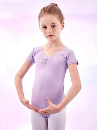 ملابس رياضية أطفال E.DANCE لباس الباليه للفتاة ، بذلة رقص للفتيات ، منسوجة مزركشة منفذة للهواء ، مناسبة للباليه والجمباز