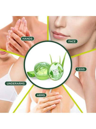 KOEC جل الصبار المرطب والمهدئ 260 جم ، مرطب طبيعي للبشرة والشعر ، يخفف من الحروق الشمسية ، يرطب