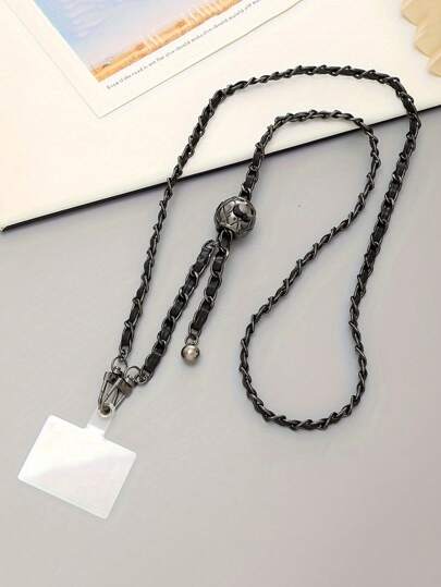 سلسلة هاتف مع حامل بطاقة شفاف قابلة للفصل، على شكل سلاح مصنوعة من جلد صناعي قابل للتعديل مع سلسلة فضية، هدية للأم والعائلة والأصدقاء لمناسبات الأعياد والأعياد الوطنية