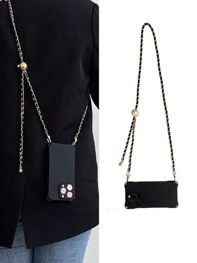 سلسلة هاتف مع حامل بطاقة شفاف قابلة للفصل، على شكل سلاح مصنوعة من جلد صناعي قابل للتعديل مع سلسلة فضية، هدية للأم والعائلة والأصدقاء لمناسبات الأعياد والأعياد الوطنية