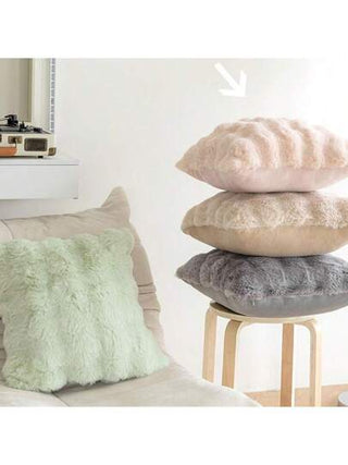 أثاث مكتبي غطاء وسادة من الفرو الصناعي الناعم المخملي، وسادة وسادة لغرفة المعيشة والصالون والنوم والغرفة النموذجية، للخريف والشتاء، لوازم مدرسية، العودة إلى المدرسة