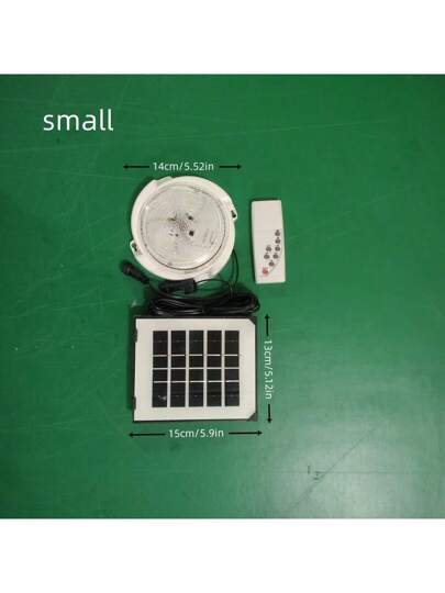 قطعة واحدة أضواء سقفية ضوئية بتقنية الطاقة الشمسية مصنوعة من مادة ABS مقاومة للماء، للاستخدام الداخلي والخارجي مع وحدة تحكم لاسلكي، مناسبة لديكور الحدائق والأرفف والممرات