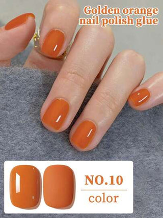 15مل لون برتقالي شائع من طلاء الأظافر الجيلي الكامل المثالي للمبتدئين في صالون الأظافر المنزلي وال-DIY للربيع والصيف
