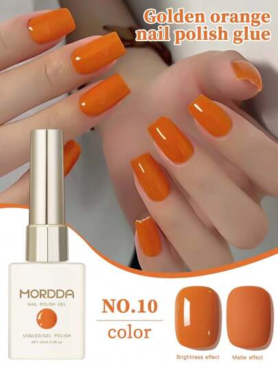 15مل لون برتقالي شائع من طلاء الأظافر الجيلي الكامل المثالي للمبتدئين في صالون الأظافر المنزلي وال-DIY للربيع والصيف