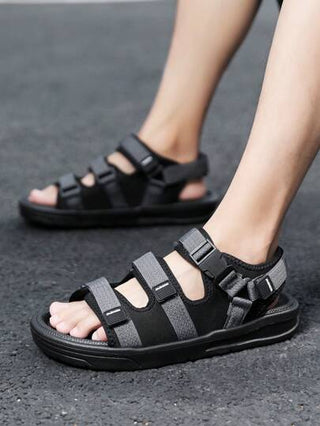 صنادل للرجال مانعة للانزلاق ،صنادل صيفية جديدة عصرية أعمال ذات قاع سميك ناعم للشاطئ