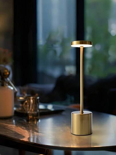 1 قطعة مصباح طاولة LED لاسلكي، محمول قابل للشحن، التحكم اللمسي ب- 3 درجات إضاءة، مناسب للمنزل والفندق والنوم وغرفة المعيشة والمطعم والصالة الخارجية