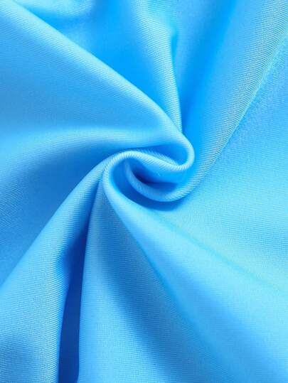 مايوه أولادي بدلة سباحة للأطفال الرُّضَّع مطبوعة بنقوش النباتات مع أكمام طويلة