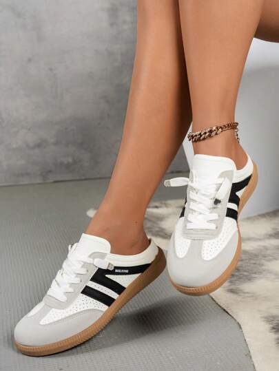 SHIHUA أحذية كاجوال سهلة الارتداء ذات ألوان متنوعة ، أحذية عصرية مريحة للارتداء اليومي ، أحذية كاجوال قصيرة جديدة لموسم ربيع/خريف 2025 للطلاب