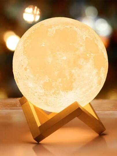 قطعة واحدة, ضوء القمر ثلاثي الأبعاد مع قاعدة, إضاءة البيئة الجانبية للقمر, مصباح ليلي ضوء القمر, يعمل بالبطارية, ديكور المنزل إضاءة النوم LED, هدية عيد الميلاد, مناسب للخطبة, الزفاف الرومانسي, رأس السنة, ديكورات المنزل, غرفة النوم, غرفة المعيشة,...
