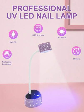 جهاز لامبة أشعة فوق بنفسجية UV LED لعلاج ظفر الأظافر البنفسجي، ماكينة مانيكير محترفة، جهاز تجفيف طلاء الأظافر الجيل البنفسجي، لامبة معالجة سريعة وجفاف سريع للأظافر، قابلة للحمل، مساحة كبيرة، مع مستشعر ذكي أوتوماتيكي، للاستخدام المنزلي DIY وفي صالون...