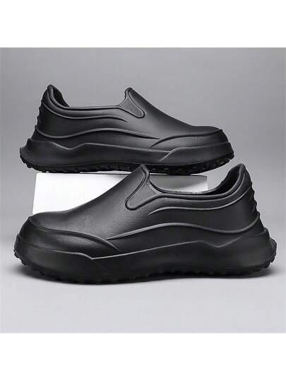أحذية الطباخ المحترف للرجال مضادة للانزلاق ومقاومة للماء والزيت، أحذية المطبخ. أحذية المطر الخفيفة الوزن للرجال لأماكن العمل والمقصف مقاومة للاهتراء ومضادة للتحطم