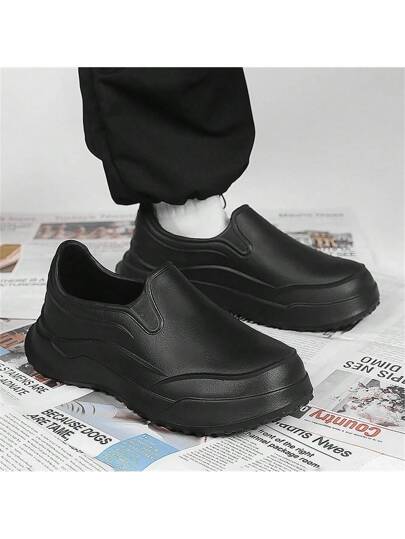 أحذية الطباخ المحترف للرجال مضادة للانزلاق ومقاومة للماء والزيت، أحذية المطبخ. أحذية المطر الخفيفة الوزن للرجال لأماكن العمل والمقصف مقاومة للاهتراء ومضادة للتحطم