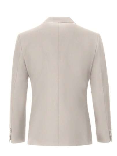 بدلة كاملة 3 قطع للرجال من فروايال، بدلة زفاف أنيقة قياس ضيق، جاكيت وسترة ذات صدر مزدوج وبنطلون رسمي للأعمال والحفلات والسهرات، باللون البيج، المقاسات من XS إلى 3XL