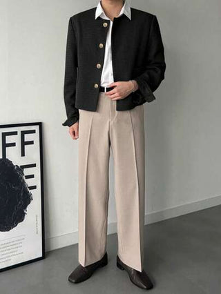 DAZY جاكيت رجالية كاجوال بسيطة للتنقل باللون الأسود