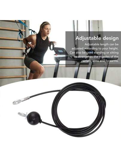 قطعة واحدة حبل صلب للياقة البدنية لآلات وأجهزة اللياقة المنزلية بأطوال متعددة 1.8/ 2.0/ 2.5 متر، حبل صلب جديد لرفع الأحمال وممارسة التمارين الرياضية في نادي اللياقة البدنية