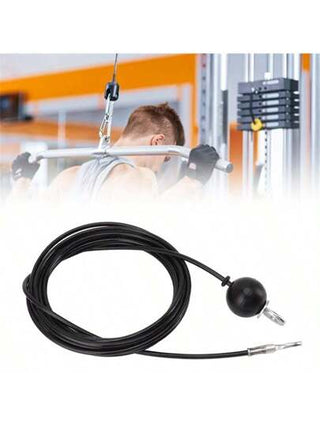 قطعة واحدة حبل صلب للياقة البدنية لآلات وأجهزة اللياقة المنزلية بأطوال متعددة 1.8/ 2.0/ 2.5 متر، حبل صلب جديد لرفع الأحمال وممارسة التمارين الرياضية في نادي اللياقة البدنية