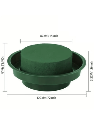 1/2 عبوة من اسفنجة الزهور الأخضر الجاف نصف الكروية - قابلة لإعادة الاستخدام، كتل إسفنجية للحرف اليدوية سهلة القطع لترتيبات DIY، الأعراس، الحفلات، ديكور المنزل - إسفنجة الزهور الموسمية للنباتات الاصطناعية