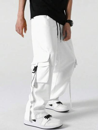 Manfinity EMRG بنطلون كاجول رجالي ذو جيوب على الجوانب واسترخاء في التصميم وخصر بهاب