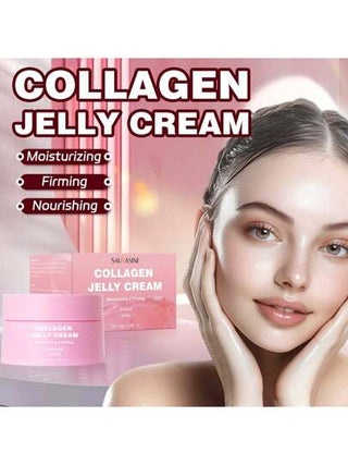 كريم الجيلي الكولاجين - ترطيب وتنعيم عميق، شد وتقليل التجاعيد، تفتيح، تلميع خطوط النمش، تحسين ترهلات الجلد، إنعاش مرونة البشرة، إنشاء مظهر مبلل ولامع، مناسب لاحتياجات مكافحة الشيخوخة
