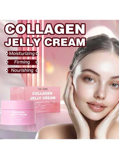 كريم الجيلي الكولاجين - ترطيب وتنعيم عميق، شد وتقليل التجاعيد، تفتيح، تلميع خطوط النمش، تحسين ترهلات الجلد، إنعاش مرونة البشرة، إنشاء مظهر مبلل ولامع، مناسب لاحتياجات مكافحة الشيخوخة