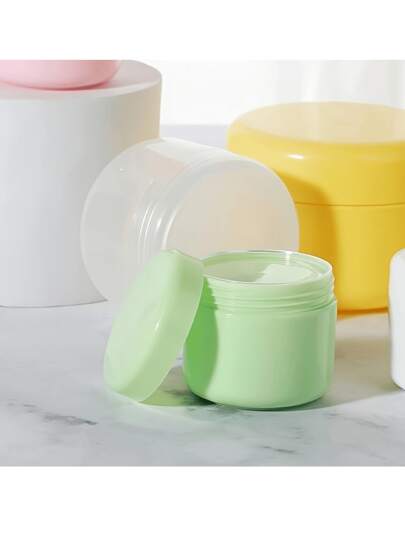 5 قطع من علب التجميل البلاستيكية الفارغة القابلة للتعبئة، وعاء قناع قابل لإعادة الاستخدام، برطمان مستحضرات التجميل القابل لإعادة الملء، وردي محكم الإغلاق، لديكور المنزل، غرفة المعيشة، غرفة النوم، الحمام، والمستلزمات للسفر وحفظ الاكسسوارات المحمولة