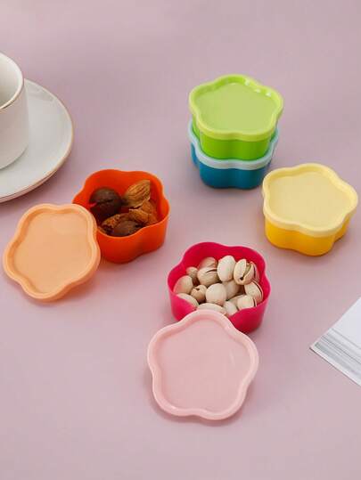 مجموعة 5 حاويات تخزين بشكل قلب مصنوعة من البلاستيك - محكمة الغلق ومانعة للتسرب ، قابلة لإعادة الاستخدام ، آمنة للاتصال بالأطعمة، متعددة الأغراض لتنظيم المواد الغذائية والتوابل - يمكن غسلها باليد - صناديق حافظة للمطبخ والمؤن - مثالية لترتيب المنزل والهدايا