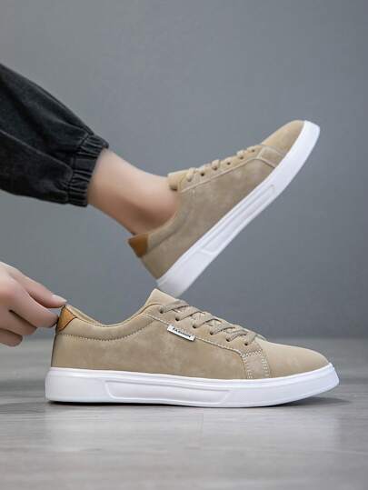 حذاء رياضي رجالي لعام 2025 ، أحذية كاجوال موضة أنيقة للرجال, أحذية شانر متعددة الأوجه برباط، أحذية تزلج رجالية، أحذية شوارع شخصية مبتكرة للرجال