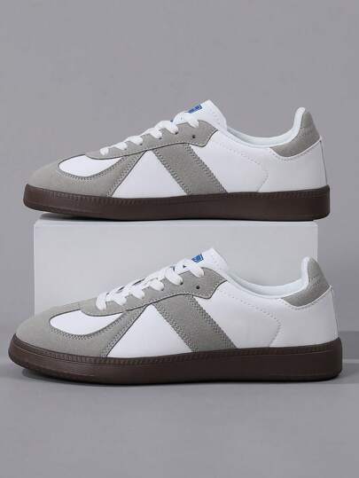 أحذية رياضية كاجوال رجالية خفيفة الوزن سهلة الارتداء بأربطة ذات أصبع مستدير