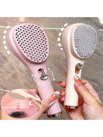 قطعة واحدة فرشاة شعر سحرية قابلة للتمديد لتنظيف فروة الرأس،مقاومة للكهرباء الساكنة، محمولة، ذات فرشاة تدليك، قابلة للفك للنساء، ودية للفروة، قابلة للسحب،لتسريح الشعر بسلاسة للمنزل والمدرسة والسفر والصالون،هدايا عيد الأم المفضلة