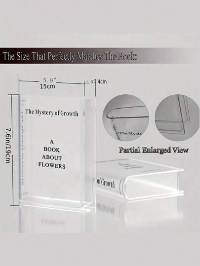 وعاء الزهور للطرف الكتاب، ديكور رف الكتب جميل، وعاء فريد للمحبين للكتب، أكواب أكريليك ذات طابع فني وثقافي لديكور المكتب والمنزل، كتاب عن الزهور عيد الحب، عيد الحب الزفاف، عيد الميلاد