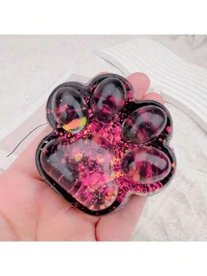 1 قطعة كرة ضغط قطة نجمية زرقاء اللون، مصنوعة من مطاط ناعم متعددة الألوان، لعبة إبداعية للتخفيف من القلق والاسترخاء، مناسبة للمراهقين والأطفال وموظفي المكاتب، هدية للعودة إلى المدرسة، لعبة شمعية سيليكونية حسية