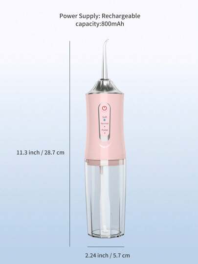 جهاز تنظيف الأسنان اللاسلكي المحمول القابل للشحن، آلة تنظيف الأسنان بالماء الكهربائية مع 3 وضعيات و 4 رؤوس للعناية الفموية المنزلية، مقشرات الأسنان الكهربائية للعناية بالفم المنزلية - خيارات هدايا متعددة الألوان للأعياد