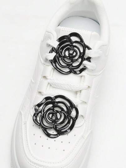 زوج أزرار تزيينية عصرية للنساء، مناسبة للأحذية الرياضية والأحذية الأخرى