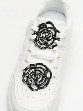 زوج أزرار تزيينية عصرية للنساء، مناسبة للأحذية الرياضية والأحذية الأخرى