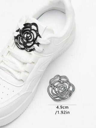 زوج أزرار تزيينية عصرية للنساء، مناسبة للأحذية الرياضية والأحذية الأخرى