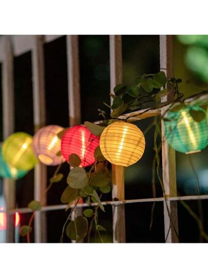 أضواء سلسلة كشاف تعمل بالطاقة الشمسية، أضواء زخرفية مقاومة للماء للاستخدام الداخلي والخارجي، متعددة الألوان، مناسبة للحديقة والعرس والحفلات والتخييم وغرفة النوم